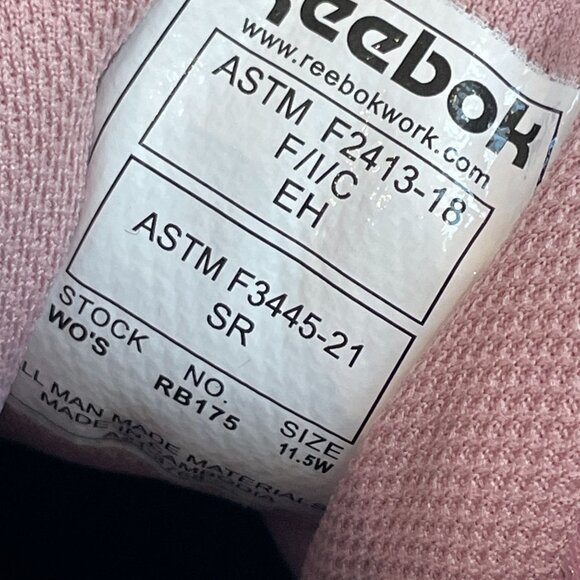 NEW Reebok Womens 11.5W Speed TR Work Athletic Shoe Composite Toe Pink - Picture 5 of 11